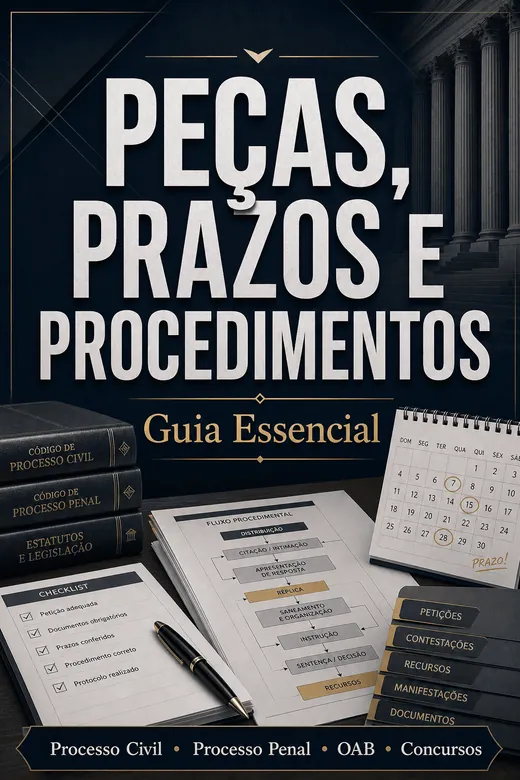 Capa do ebook Guia de Peças, Prazos e Procedimentos Essenciais