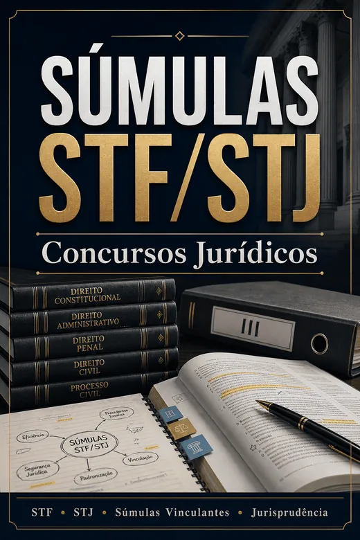 Capa do ebook Súmulas STF/STJ para Concursos Jurídicos