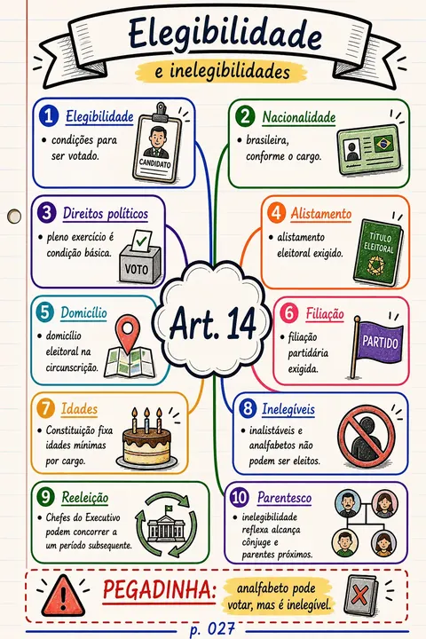 Exemplo visual do material de Direito Constitucional