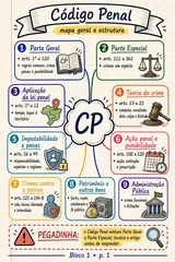 Capa dos mapas mentais de Direito Penal