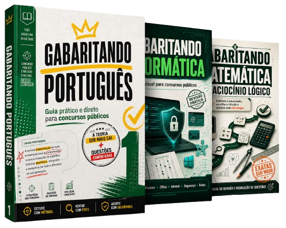 Mockup do Pacote Completo Gabaritando Concursos
