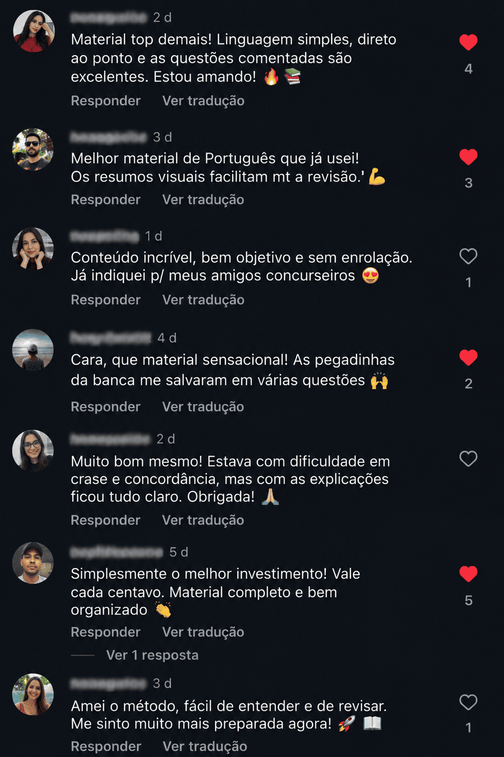 Comentários de compradores sobre o material Gabaritando Português