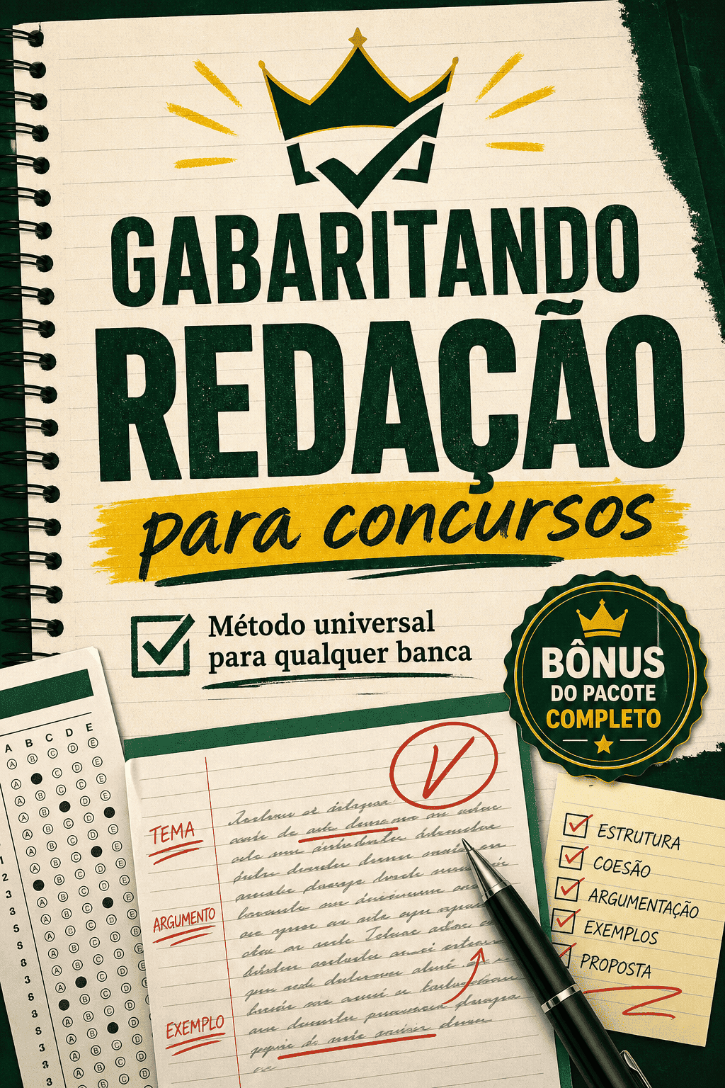 Capa do bônus de Redação